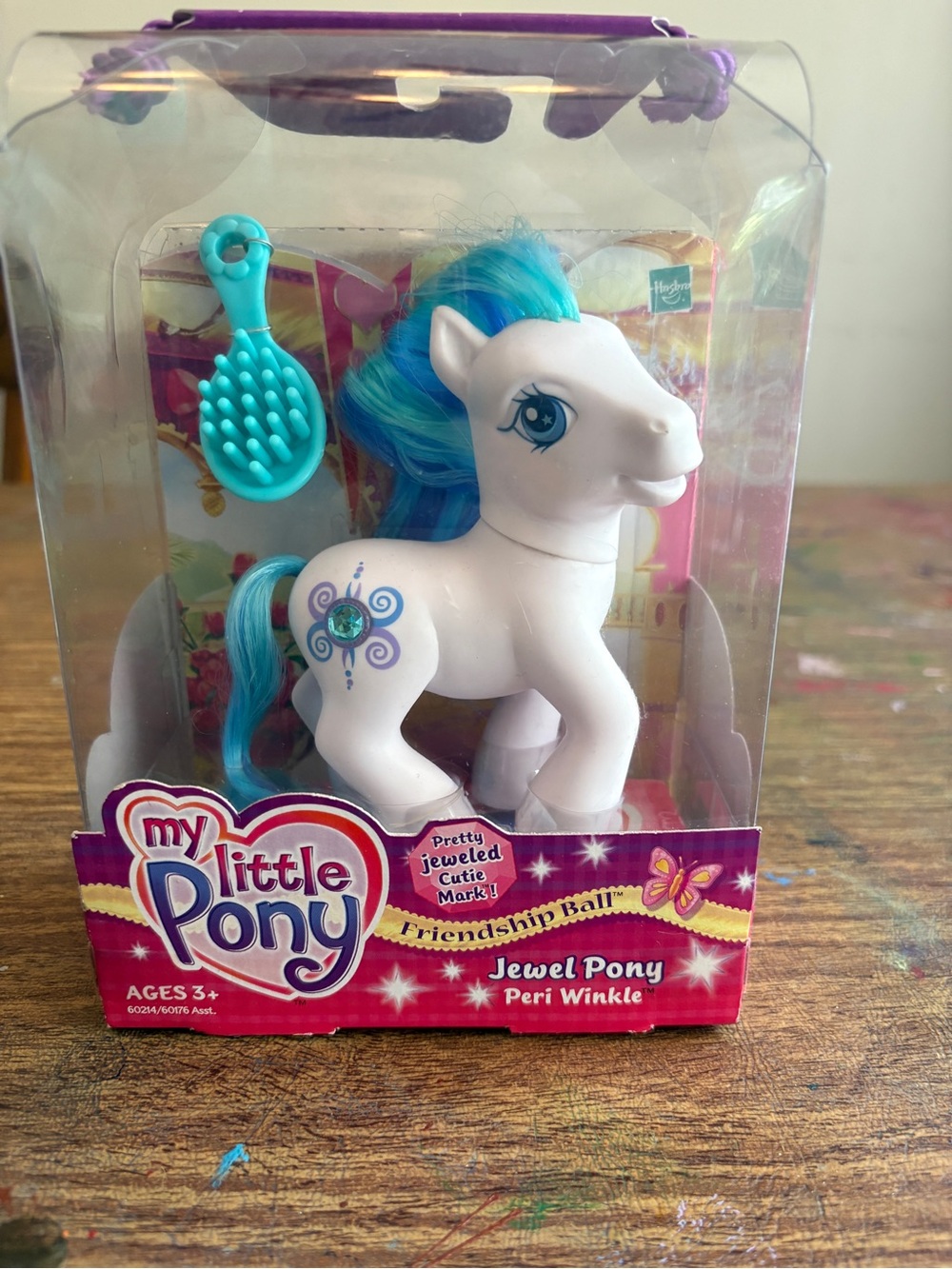 2003 My Little Pony Peri Winkle Friendship Ball Jewel Pony G3
